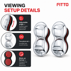96 Pieces Round Car Blind Spot Mirrors (Adjustable Angle – Stick-On – 2 Pack)