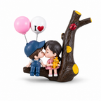 96 Pieces Couple Dashboard Figurines with Balloons (Decorative Car Interior Accent)