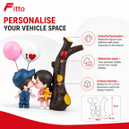 96 Pieces Couple Dashboard Figurines with Balloons (Decorative Car Interior Accent)