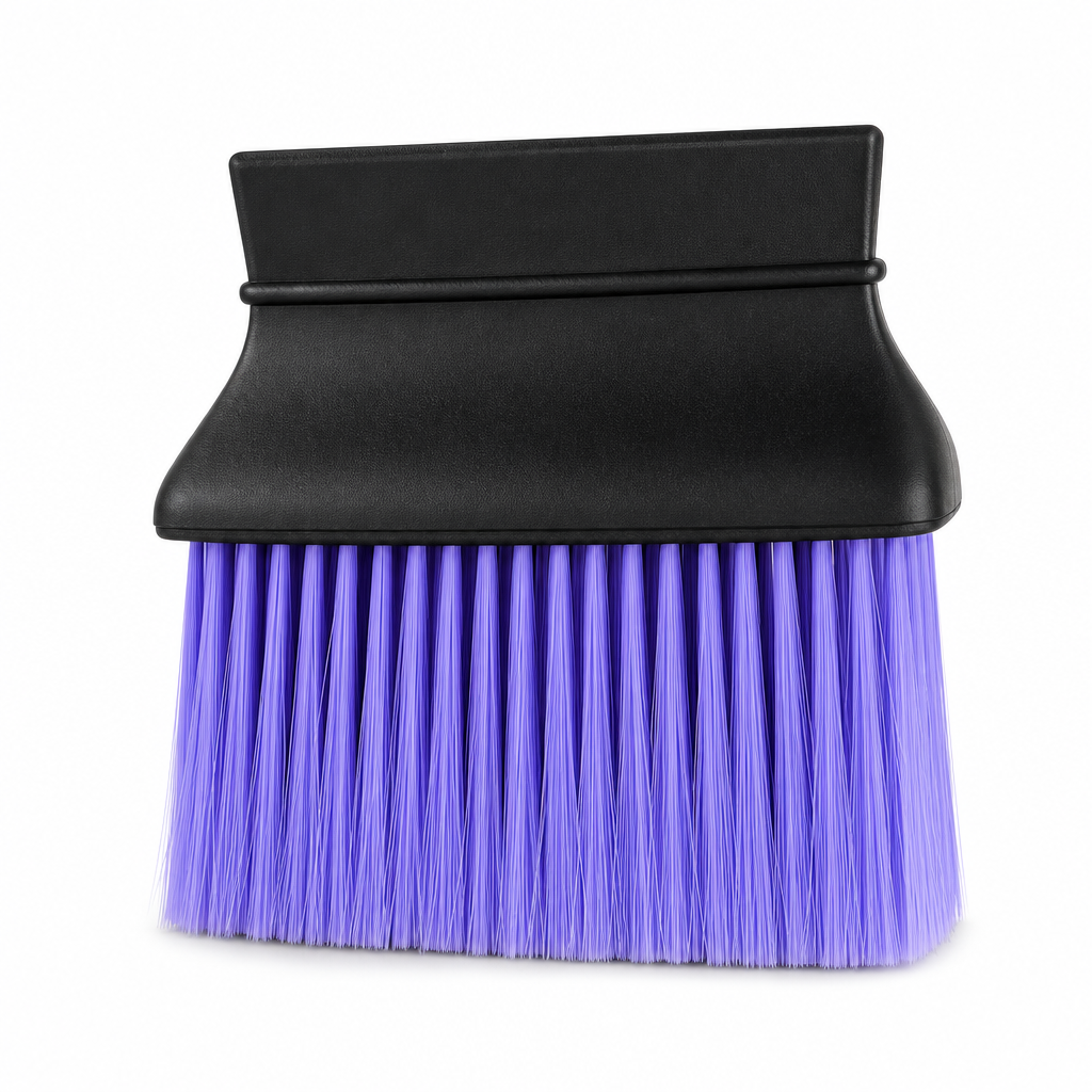 120 Pieces Car Dust Cleaning Brushes (Black Handle with Purple Bristles)