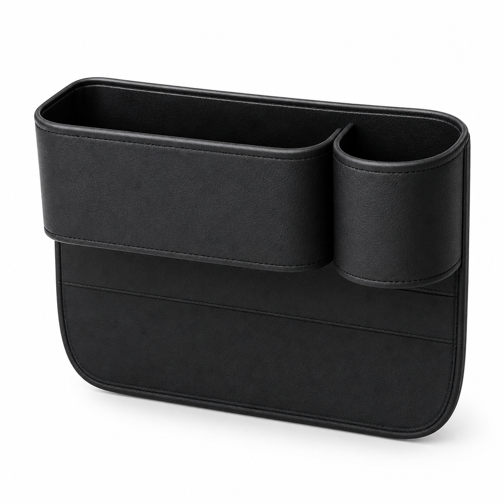 96 Pieces Black Car Seat Gap Storage Boxes with Cup Holder (10 x 10 x 15 cm)