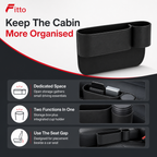 96 Pieces Black Car Seat Gap Storage Boxes with Cup Holder (10 x 10 x 15 cm)