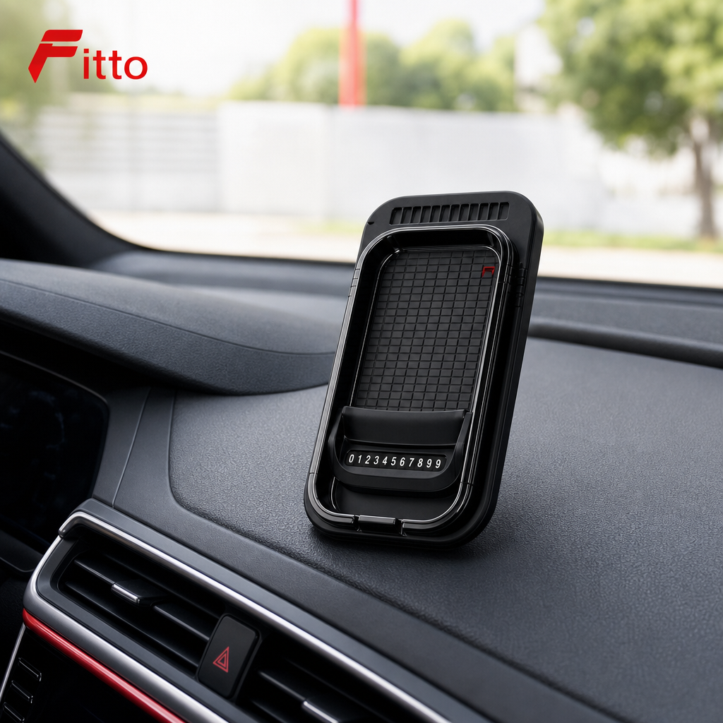 96 Pieces Car Smartphone Holders with Number Plate Display (Black)