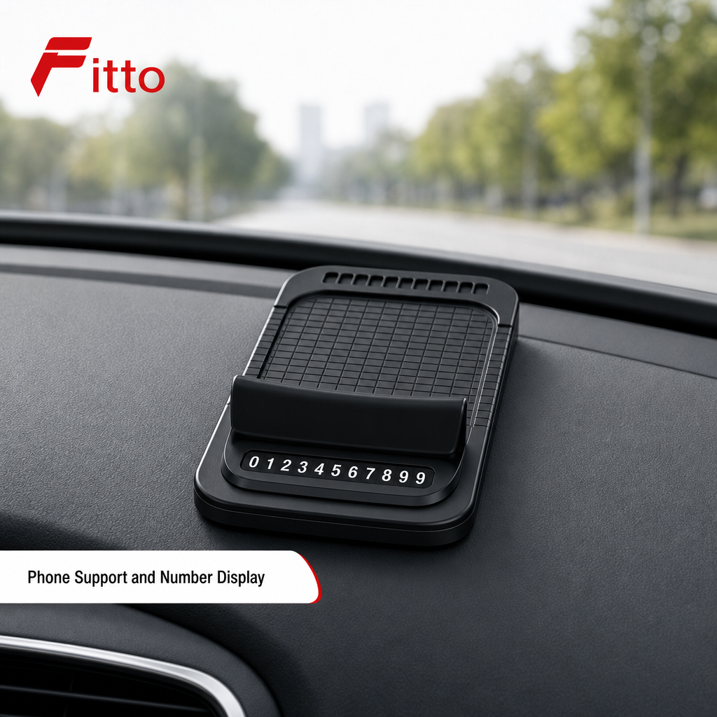 96 Pieces Car Smartphone Holders with Number Plate Display (Black)