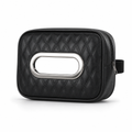 96 Pieces Black Quilted Car Tissue Holders (Headrest-Mount Design)