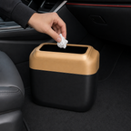 96 Pieces Car Trash Bin Black and Gold Compact Vehicle Waste Containers