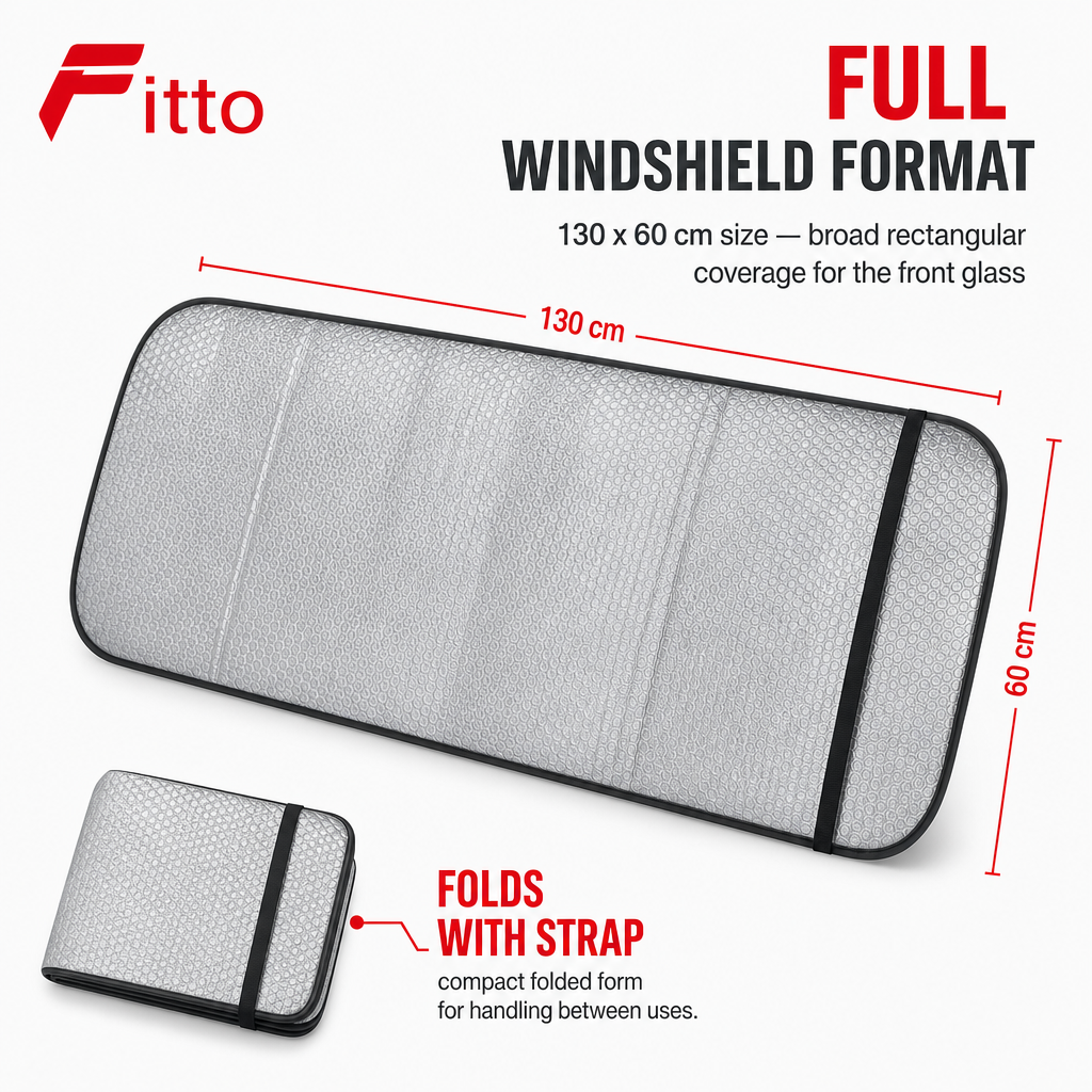 96 Pieces Silver Car Windshield Sun Shades (130 x 60 cm – Foldable Reflective Front Glass Cover)