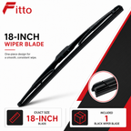 96 Pieces Soft Car Wipers (Black – 18 Inch)