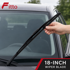 96 Pieces Soft Car Wipers (Black – 18 Inch)