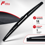96 Pieces Soft Car Wipers (Black – 18 Inch)