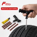96 Pieces Puncture Repair Kits for Cars and Bikes (Tyre Plugging Tools and Repair Accessories – 1 Set)
