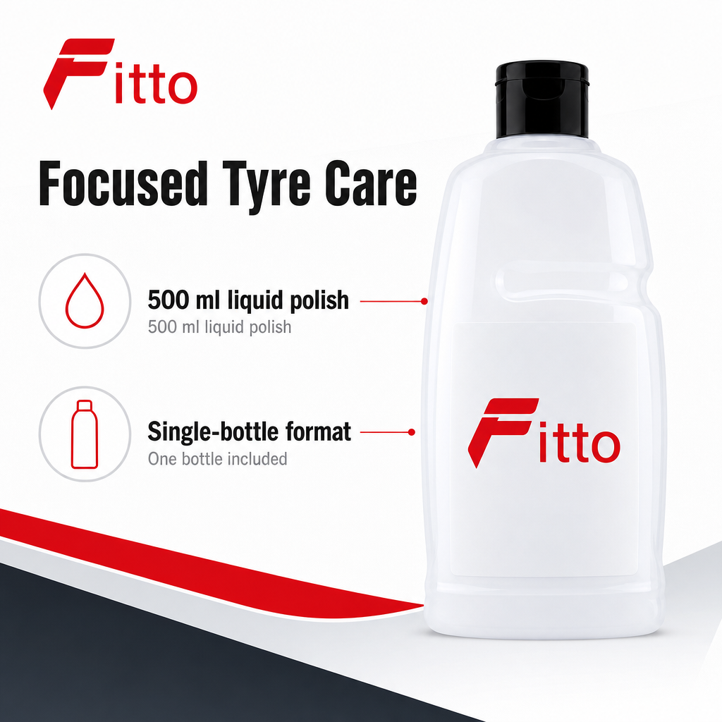 96 Pieces Tyre Shine Liquid Polish Bottles (500ml – For Car Tyres)