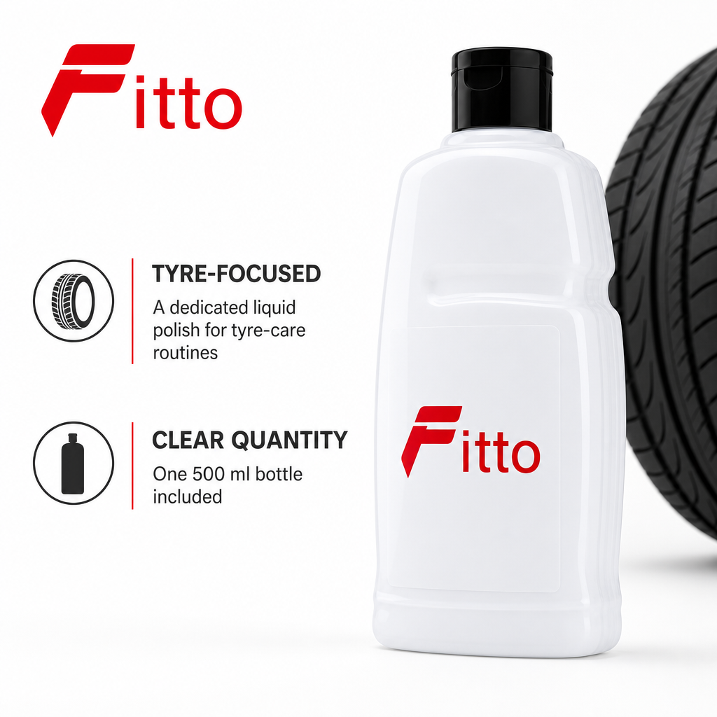 96 Pieces Tyre Shine Liquid Polish Bottles (500ml – For Car Tyres)