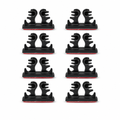 120 Pieces Car Wire Holder Clips (Adhesive Cable Organizers for Vehicle Interiors – 8 Pieces – Black)