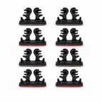 120 Pieces Car Wire Holder Clips (Adhesive Cable Organizers for Vehicle Interiors – 8 Pieces – Black)