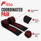 72 Pieces Elbow Support Wraps (Black Adjustable Training Bands – 1 Pair)