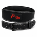 72 Pieces Black Leather Weightlifting Belts (4 Inch Wide – Adjustable Buckle)