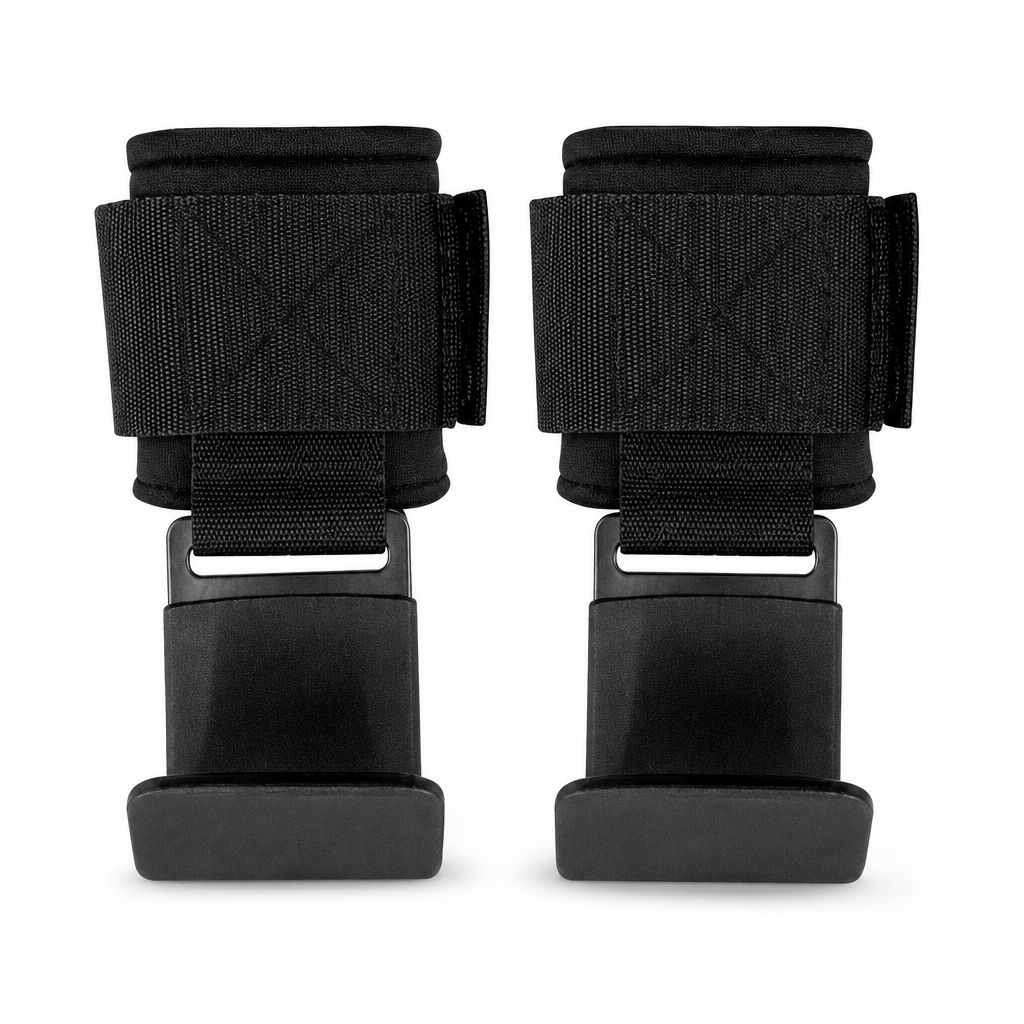 72 Pieces Weightlifting Power Hooks (Black Wrist-Wrap Grip Hooks – 1 Pair)