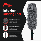 96 Pieces Microfiber Car Cleaning Dusters (Handheld Interior Dusting Tool)