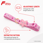 120 Pieces Adjustable Pet Collars (Pink)