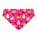144 Pieces Dog Saliva Towel Bandanas (Pink Animal Pattern – Neck-Worn Cover)