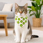 144 Pieces Cat Saliva Towel Bandanas for Cats (Printed Neck Scarf)