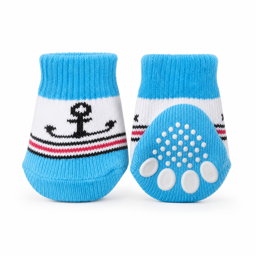 120 Pieces Non-Slip Pet Socks (1 Pair – Paw Coverings for Dogs and Cats)