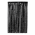 144 Pieces Black Foil Fringe Curtains (1 Piece Party Backdrop Decoration)