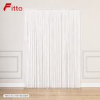 144 Pieces White Foil Fringe Curtains (1 Piece Party Backdrop Decoration)