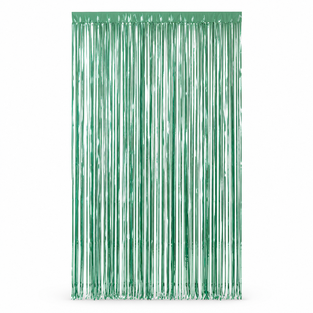 144 Pieces Green Foil Fringe Curtain Party Decorations