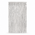 144 Pieces Silver Foil Fringe Curtains (1 Piece Party Backdrop Decoration)