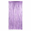 144 Pieces Purple Foil Fringe Curtains (1 Piece Party Backdrop Decoration)
