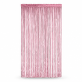 144 Pieces Pink Foil Fringe Curtains (Reflective Party Backdrop Decoration)