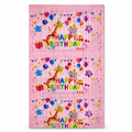 144 Pieces Pink Happy Birthday Foil Curtains (1 Piece Party Decoration)