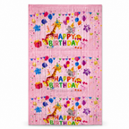 144 Pieces Pink Happy Birthday Foil Curtains (1 Piece Party Decoration)
