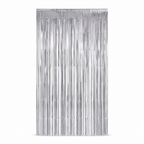 144 Pieces Silver Foil Door Curtains (1 Piece Party Decoration for Event Backdrops)