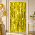 120 Pieces Gold Foil Door Curtains (20-Piece Party Decoration for Doorways – Celebration Backdrop and Event Entrance Styling)