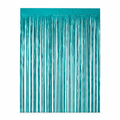 120 Pieces Turquoise Tassel Foil Curtain Banners (20-Piece Party Backdrop Decoration)