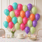 120 Pieces Star-Printed Latex Balloons (Multicolor Party Decoration – 25 Pieces)