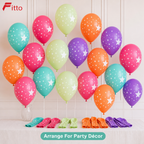 120 Pieces Star-Printed Latex Balloons (Multicolor Party Decoration – 25 Pieces)