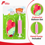 120 Pieces Party Balloons with Pink Hand Pump (1 Set)
