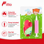 120 Pieces Party Balloons with Pink Hand Pump (1 Set)