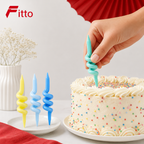 240 Pieces Pastel Spiral Birthday Candles (4 Pieces for Cake and Celebration Decor)