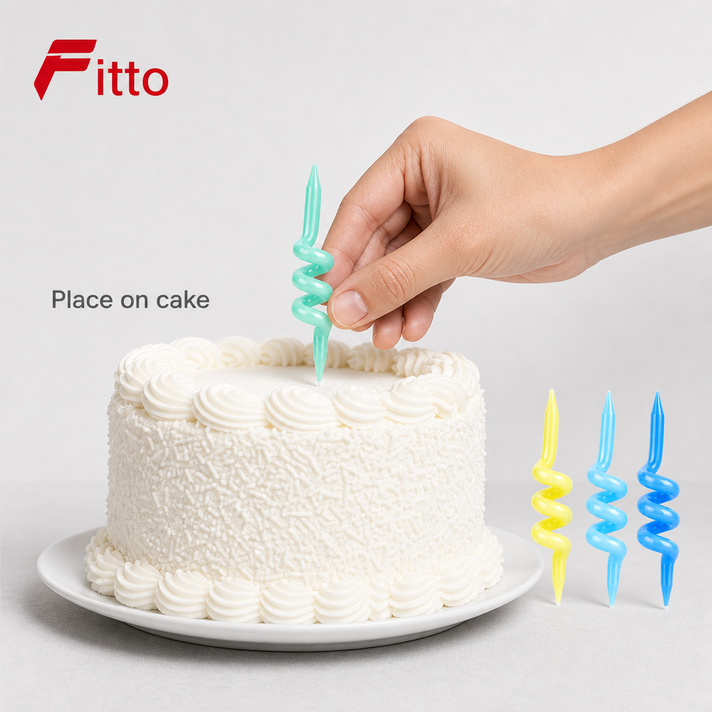 240 Pieces Pastel Spiral Birthday Candles (4 Pieces for Cake and Celebration Decor)