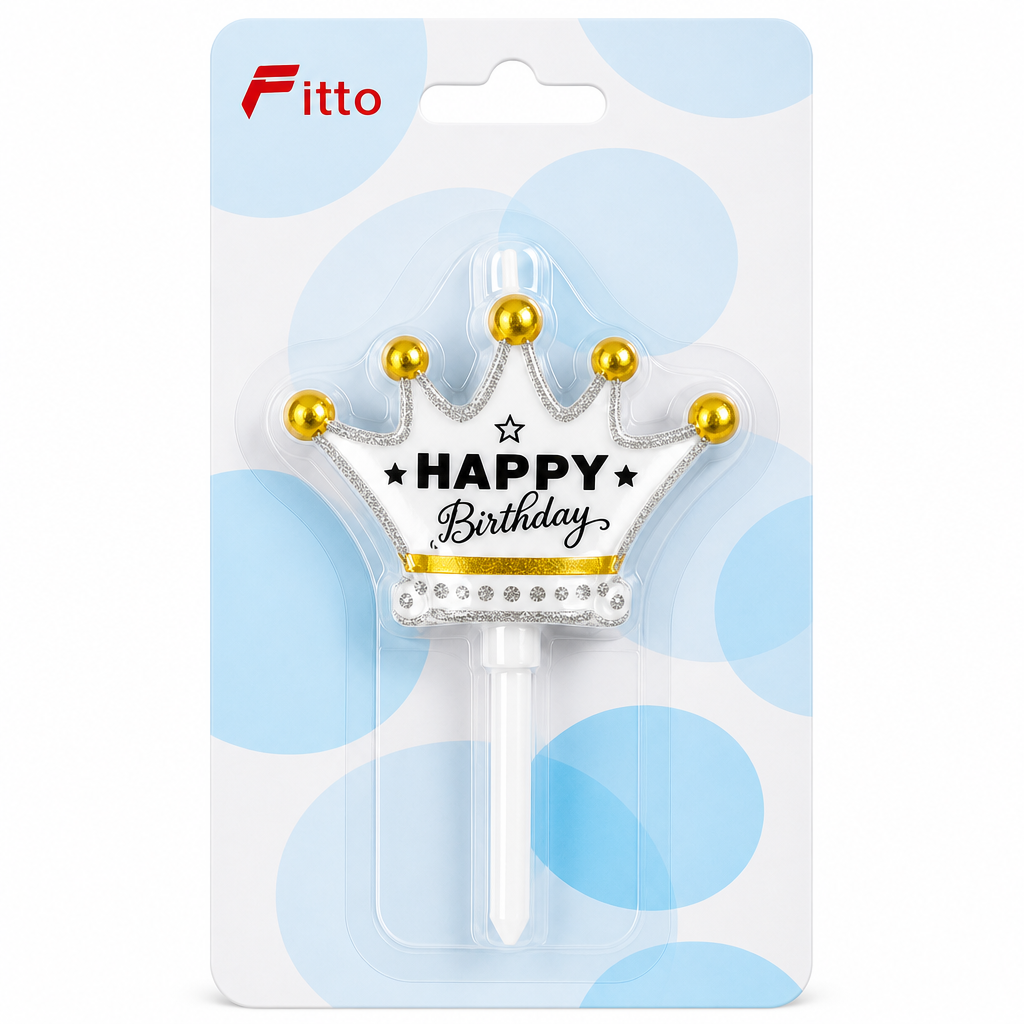 144 Pieces Crown Birthday Cake Candles