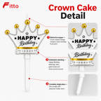 144 Pieces Crown Birthday Cake Candles