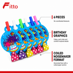 144 Pieces Party Blowout Packs (6 Birthday Celebration Noisemakers per Pack)