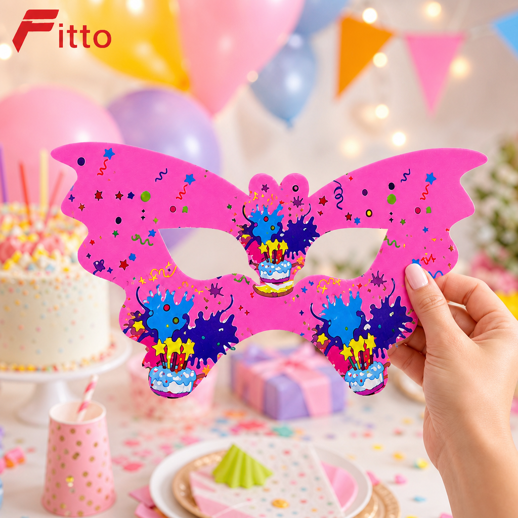 240 Pieces Pink Butterfly Birthday Party Masks