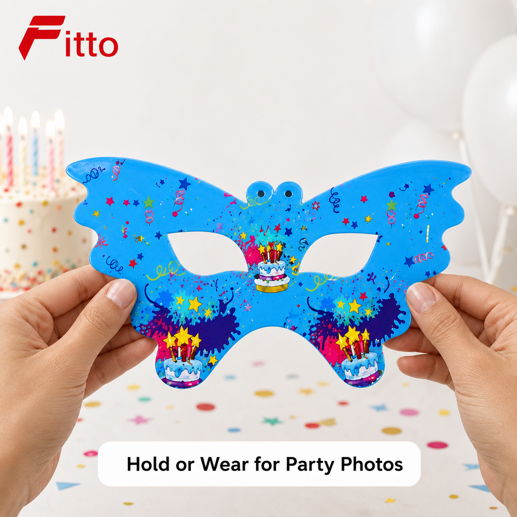 240 Pieces Blue Butterfly Birthday Party Masks