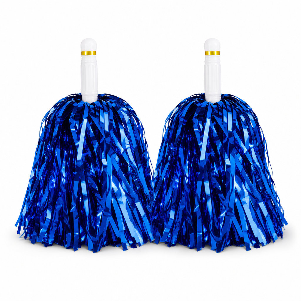240 Pieces Blue Cheerleading Pom Poms (1 Pair for Dance Routines – Performances and Spirit Events)